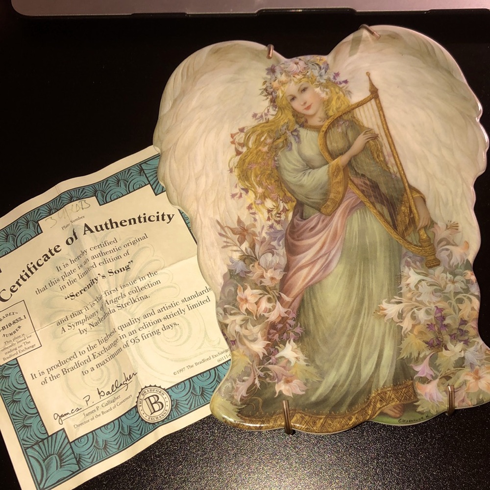 NEW LISTING! Bradford Exchange Angel Plate "Serenity's Song"
